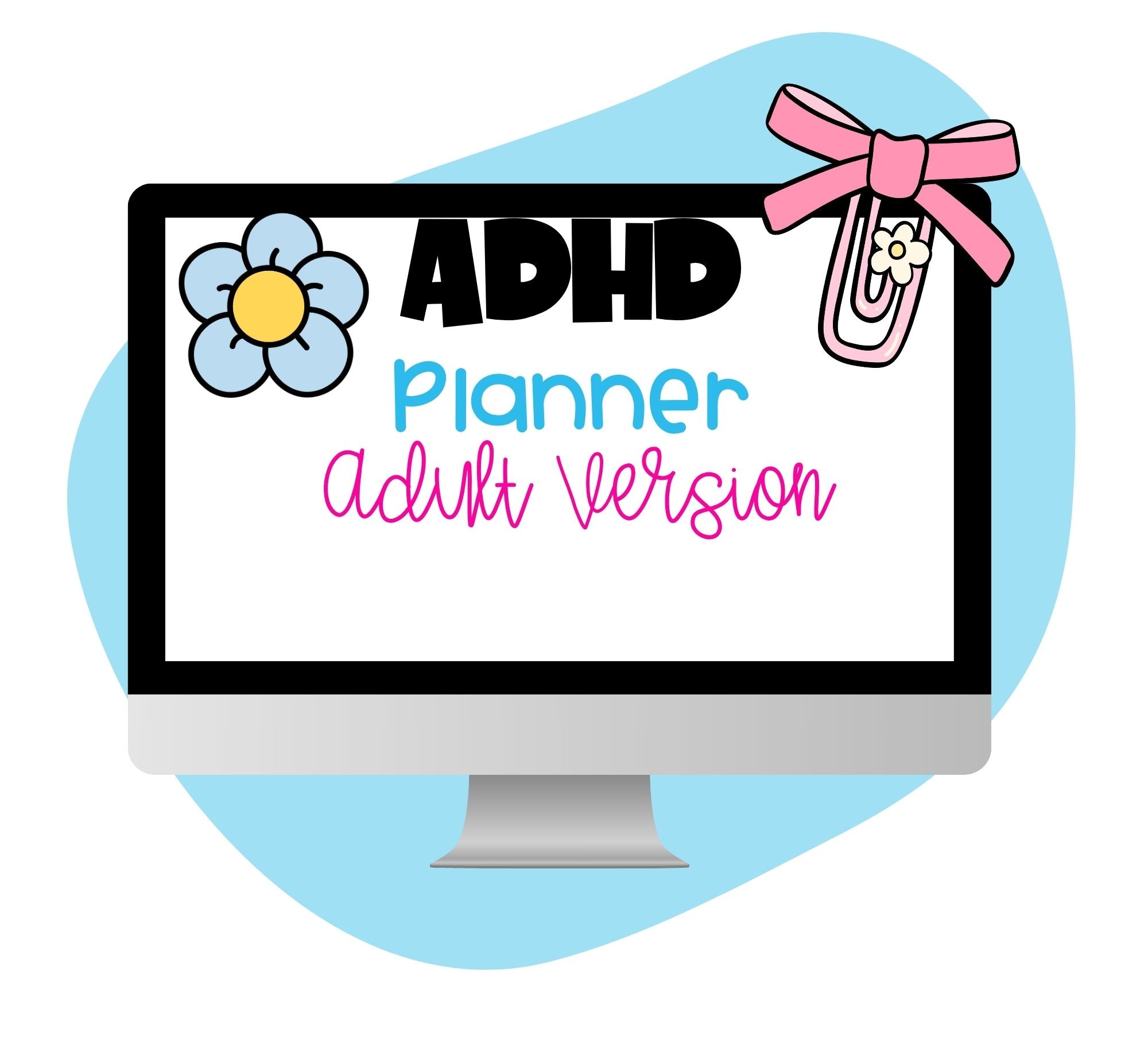 ADHD Planner for Adults - Pop Sugar Cafe