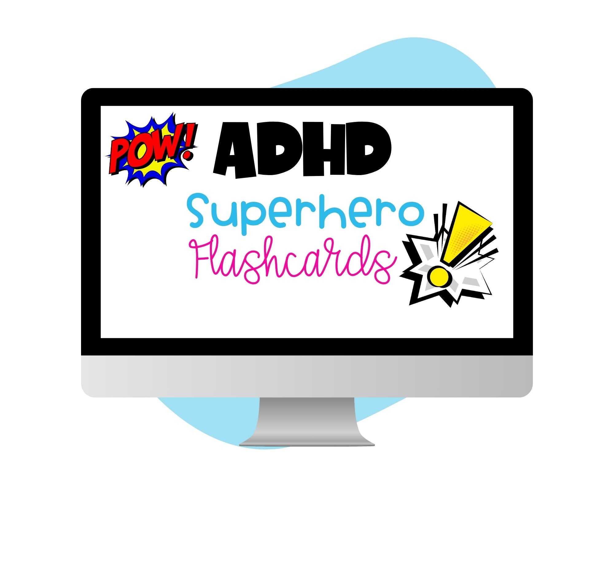 ADHD Superhero Flashcards: Fun Educational Focus Tool for Kids - Pop Sugar Cafe