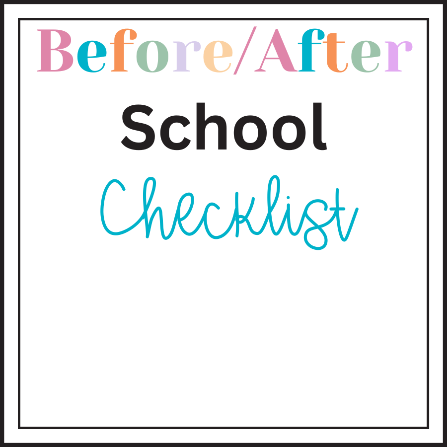 AFTER SCHOOL CHECKLIST FOR KIDS - Pop Sugar Cafe