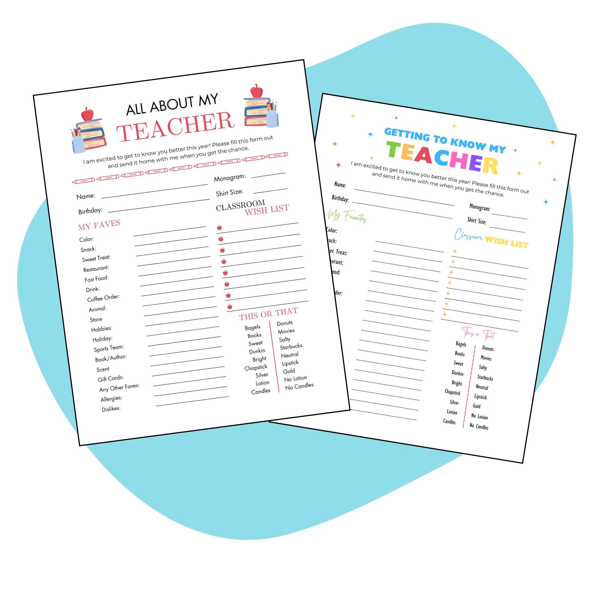 All About My Teacher - Pop Sugar Cafe