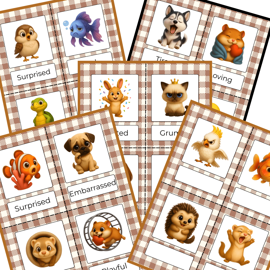 Animal Emotions Cards and Digital Maze Bundle - Pop Sugar Cafe