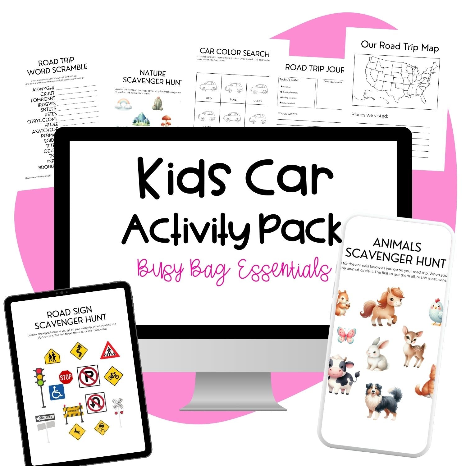 Busy Bag Essentials: Kids' Car Trip Printable Pack - Pop Sugar Cafe