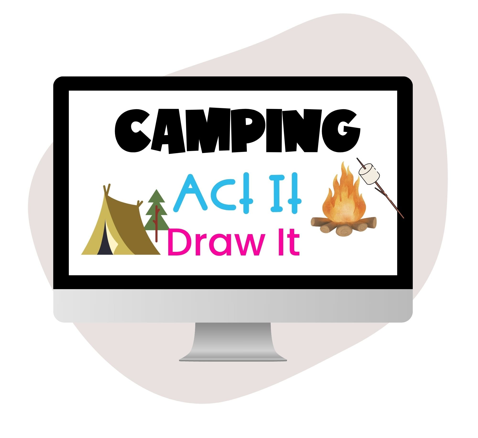 Camping Act It or Draw It Game - Pop Sugar Cafe