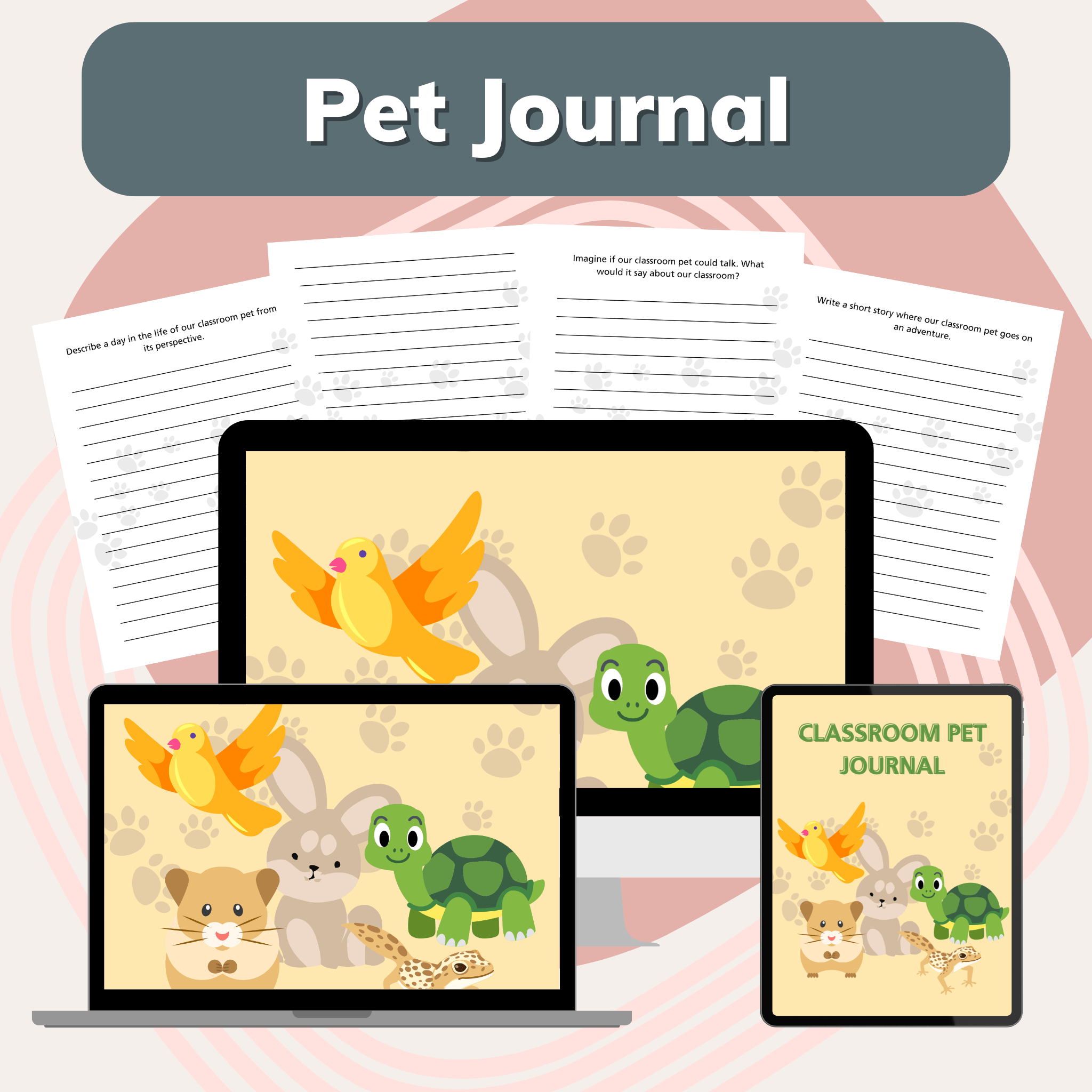 Classroom Pet Journal - Pop Sugar Cafe