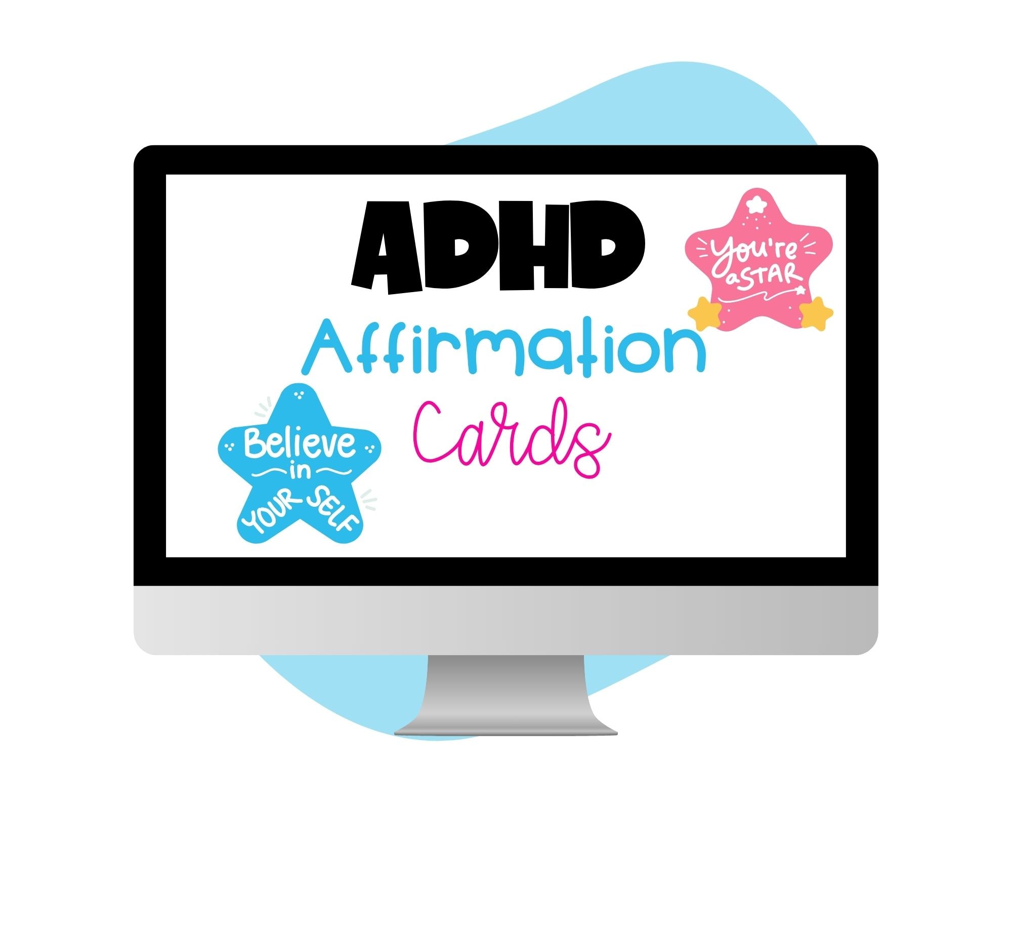 ADHD Affirmation Cards  - Pop Sugar Cafe