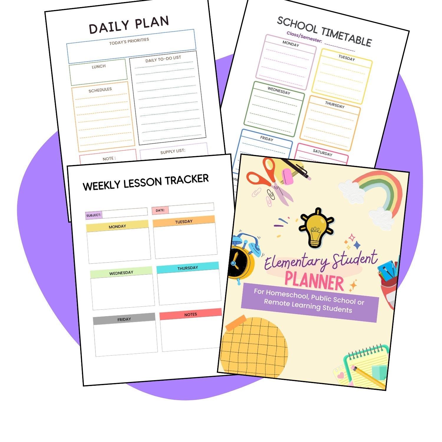 Elementary Student Planner - Pop Sugar Cafe