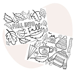 Fall Coloring Placemats - Pop Sugar Cafe