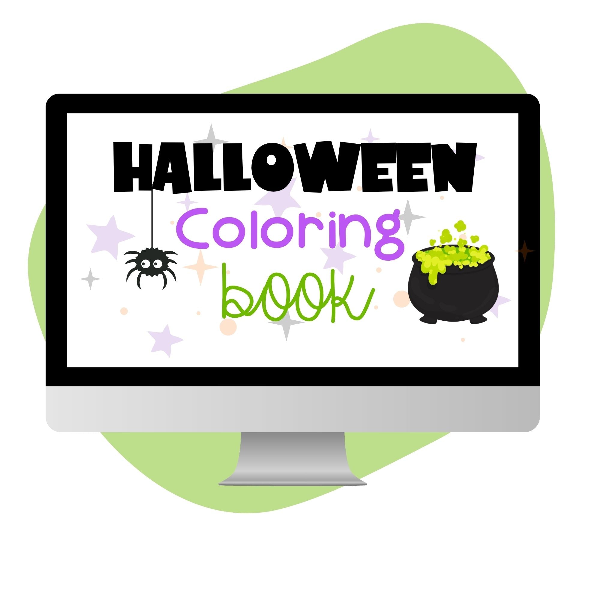 Halloween Coloring Book – 17 Spooky & Simple Designs for Kids! 🕸️ - Pop Sugar Cafe