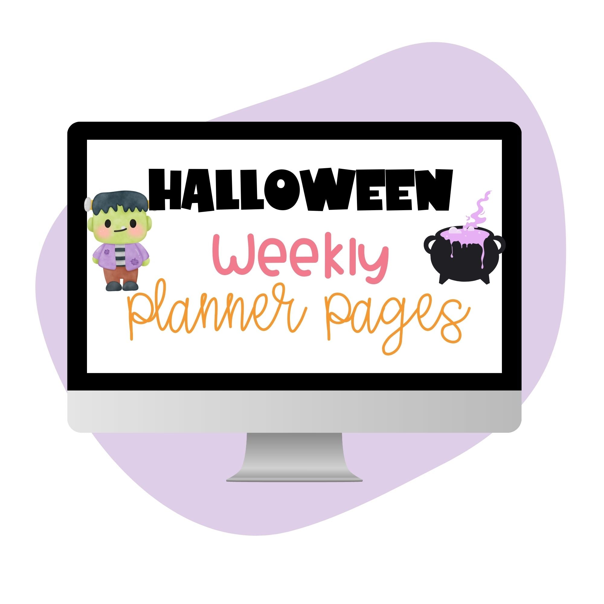 Halloween Weekly Planners - Pop Sugar Cafe