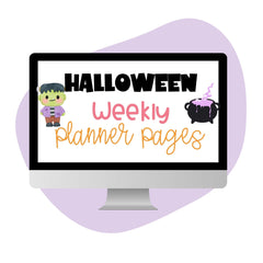 Halloween Weekly Planners - Pop Sugar Cafe