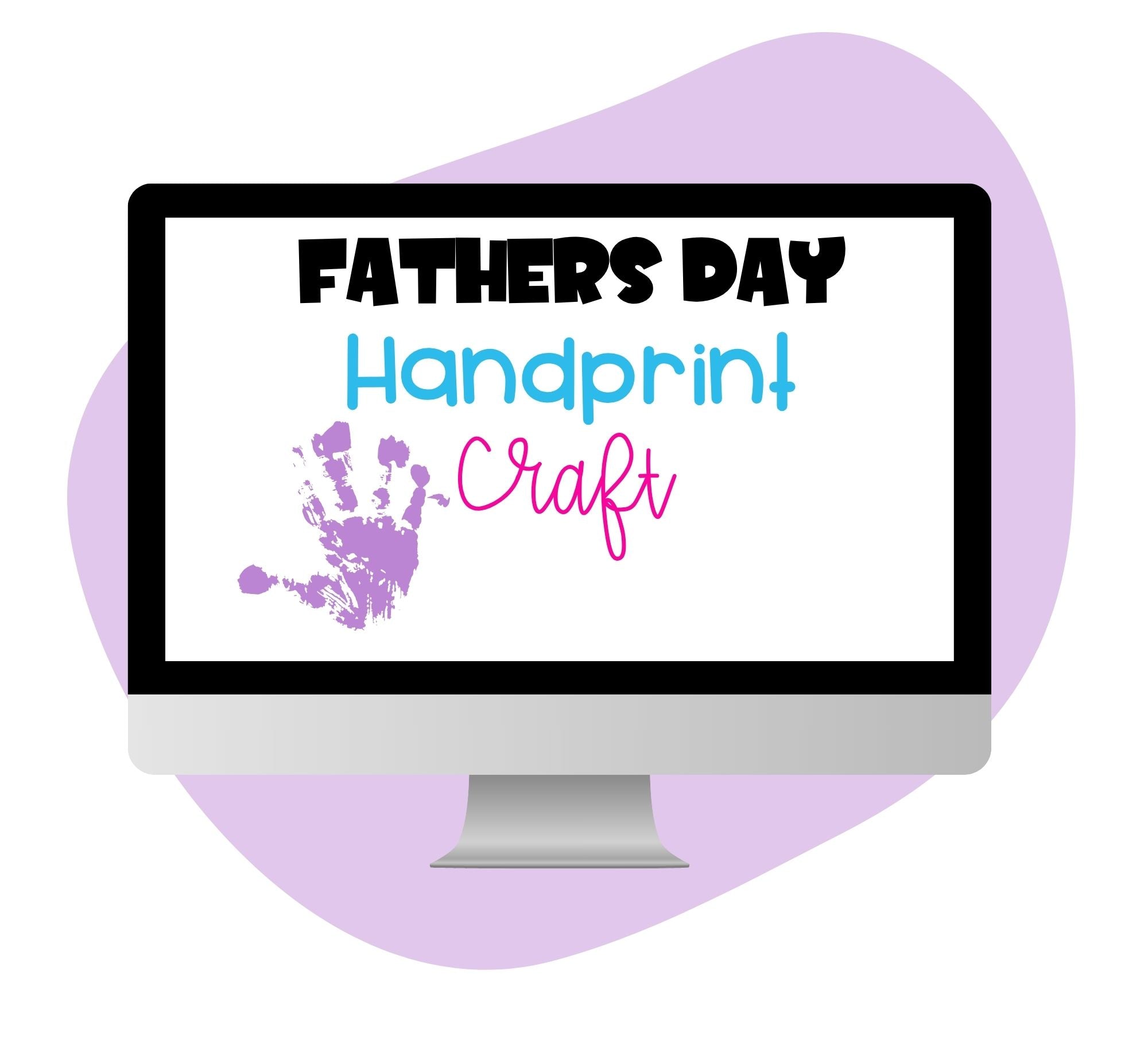 HAPPY FATHER'S DAY HANDPRINT CRAFT - Pop Sugar Cafe