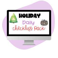 Holiday Checklist Pack - Pop Sugar Cafe