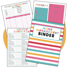 Home Management Binder - Pop Sugar Cafe
