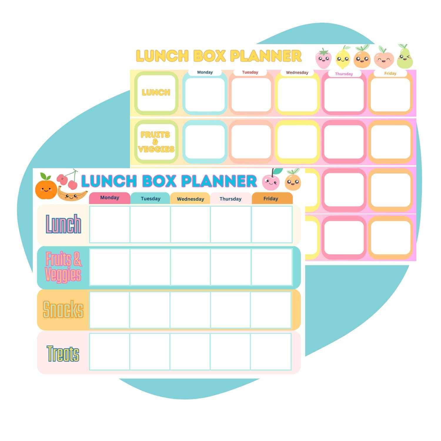 Lunch Box Planner - Pop Sugar Cafe