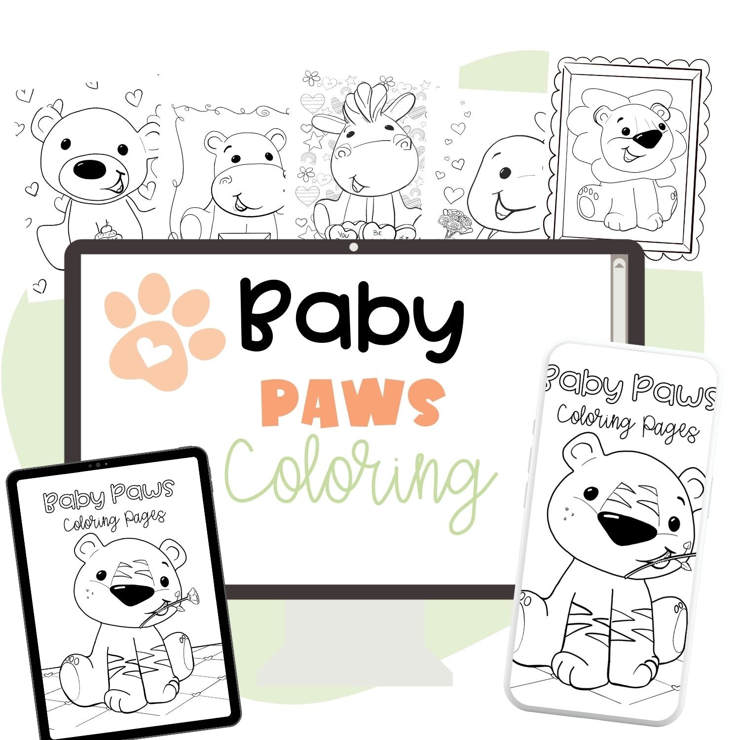 BABY PAWS vALENTINE'S DAY COLORING PAGES - Pop Sugar Cafe