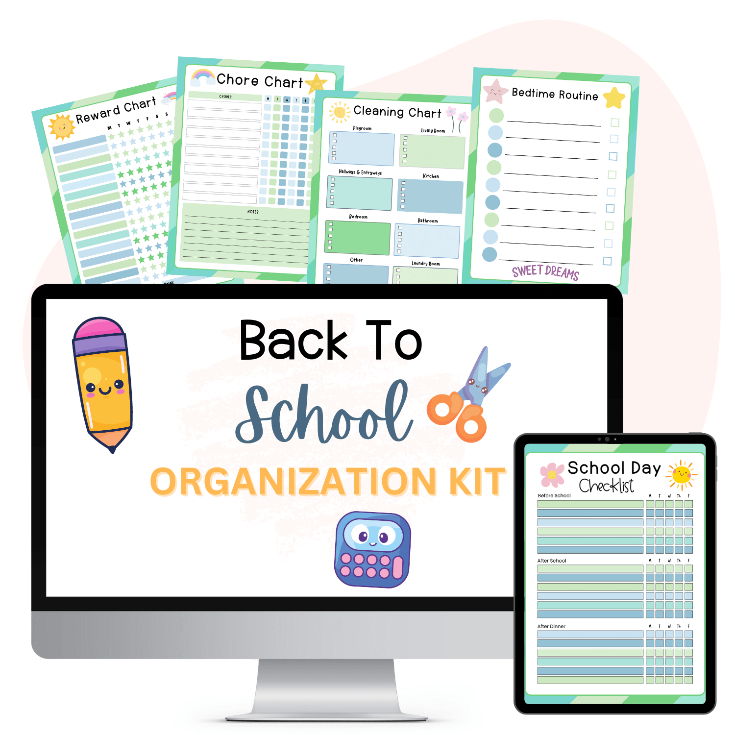 BACK TO SCHOOL ORGANIZATION PACK - Pop Sugar Cafe