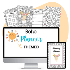 BOHO THEMED PLANNER - Pop Sugar Cafe