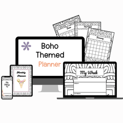 BOHO THEMED PLANNER - Pop Sugar Cafe