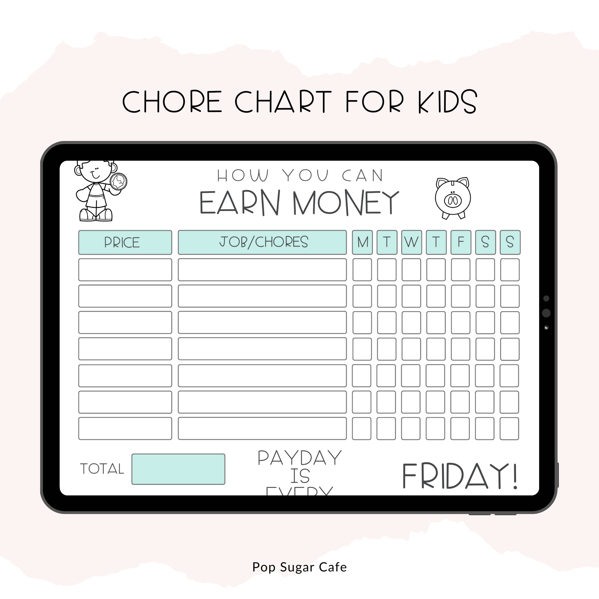 CHORE CHARTS FOR KIDS - Pop Sugar Cafe