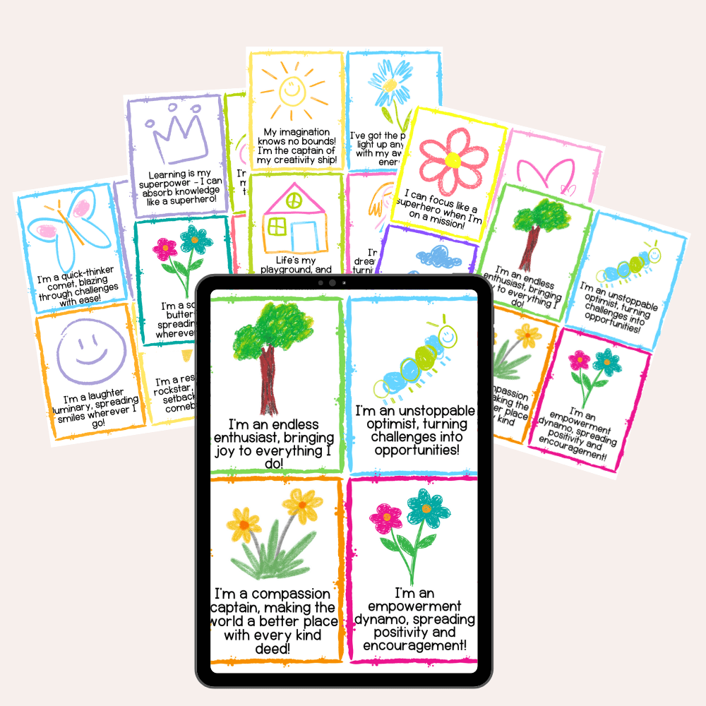 ADHD Affirmation Cards - Pop Sugar Cafe