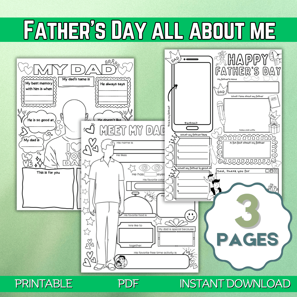 FATHER'S DAY COLORING SHEETS PRINTABLE - Pop Sugar Cafe