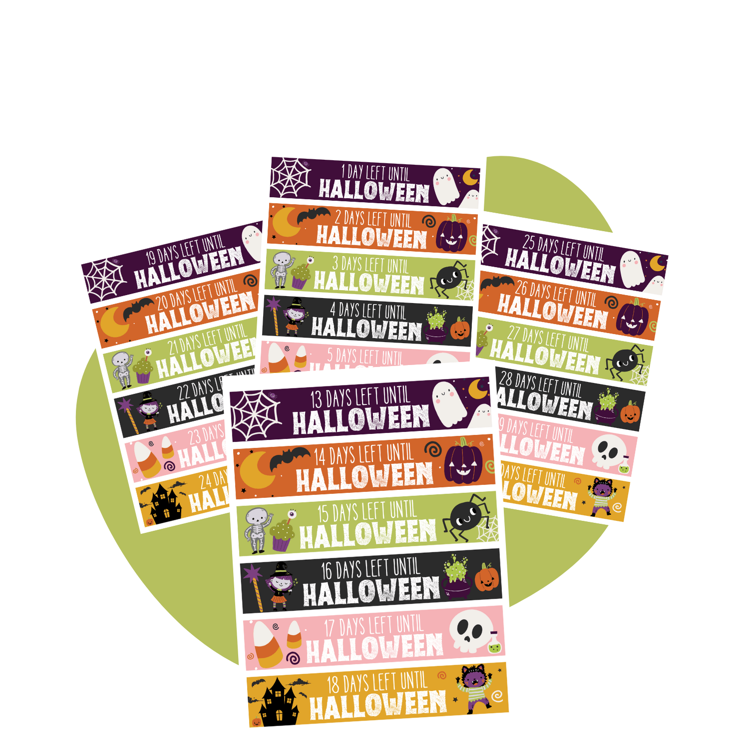 HALLOWEEN COUNTDOWN CHAIN - Pop Sugar Cafe