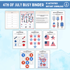 JULY 4TH BUSY BINDER - Pop Sugar Cafe