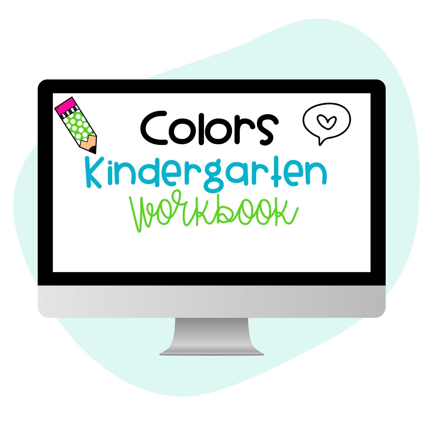 COLORS KINDERGARTEN WORKBOOK - Pop Sugar Cafe