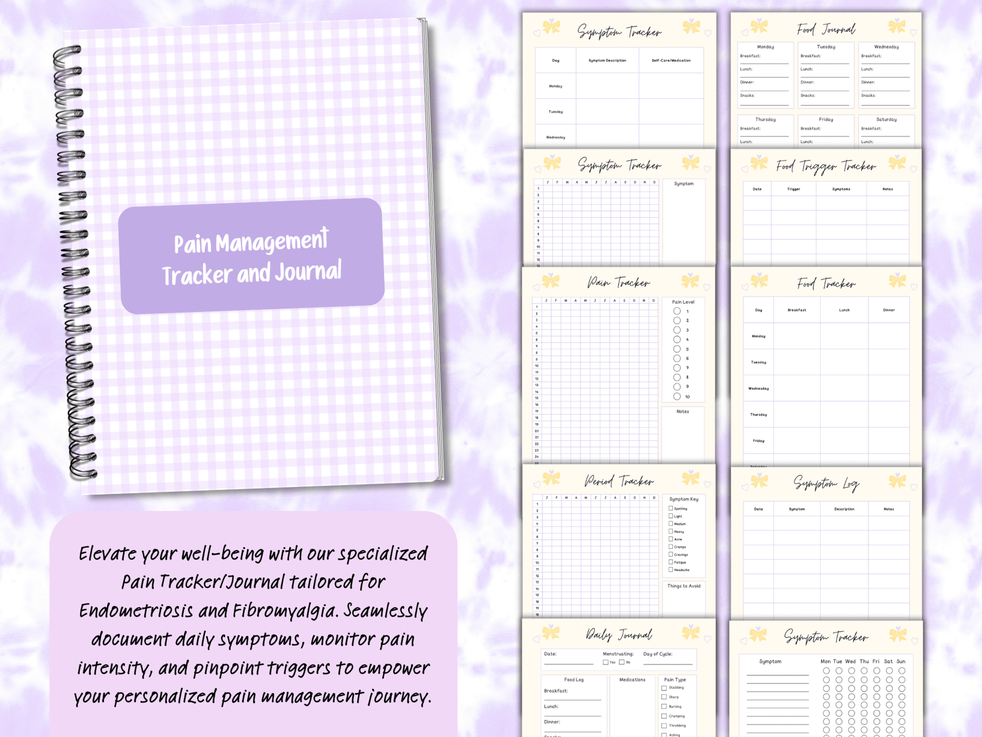 PAIN SYMPTOM MANAGEMENT JOURNAL - Pop Sugar Cafe