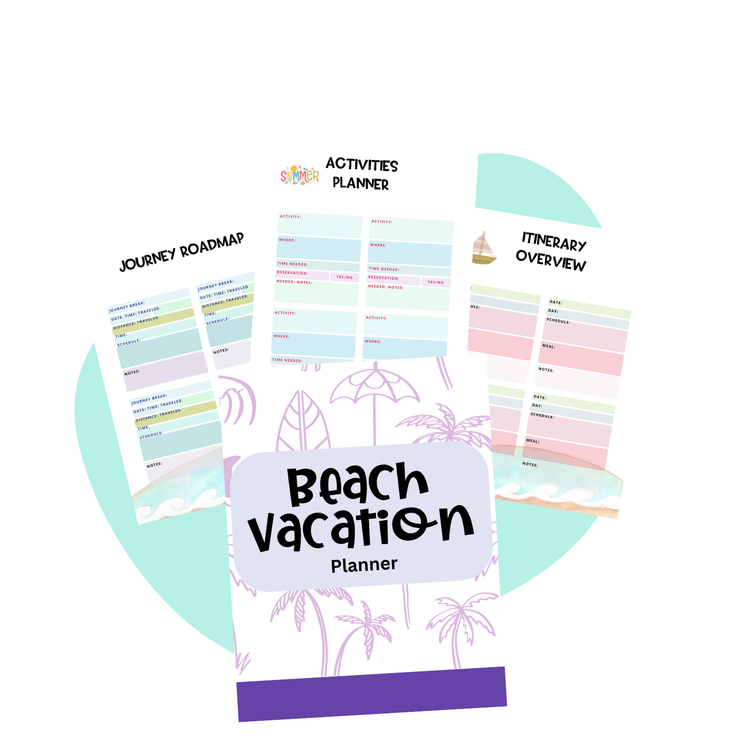 PRINTABLE BEACH VACATION PLANNER - Pop Sugar Cafe