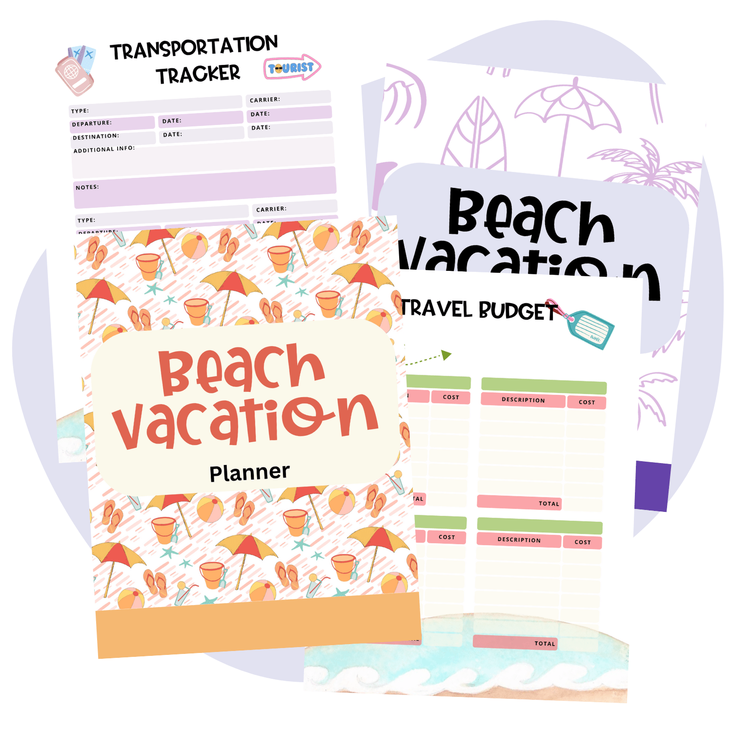 PRINTABLE BEACH VACATION PLANNER - Pop Sugar Cafe
