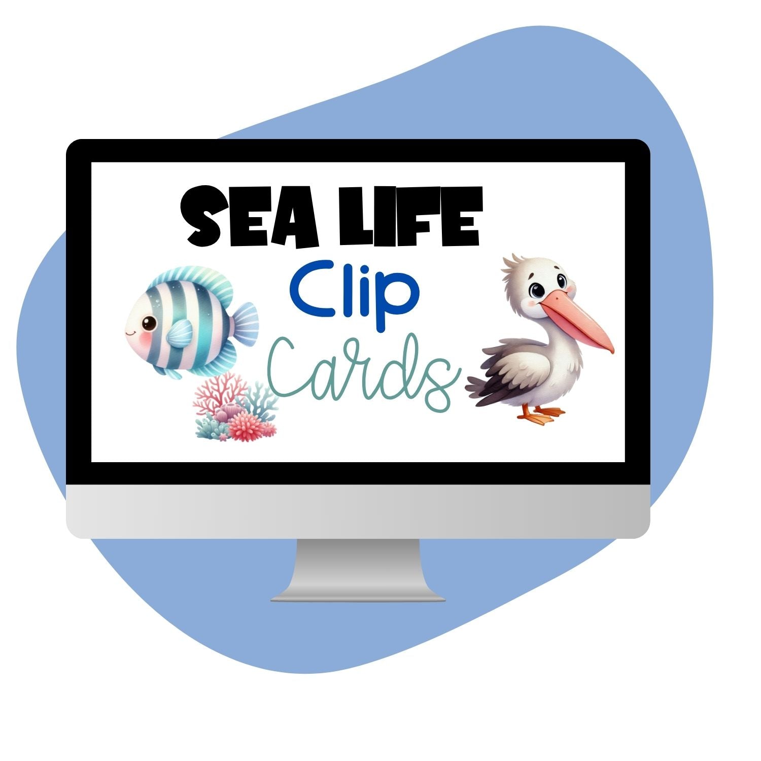 Sea Life Clip Card Set - Pop Sugar Cafe