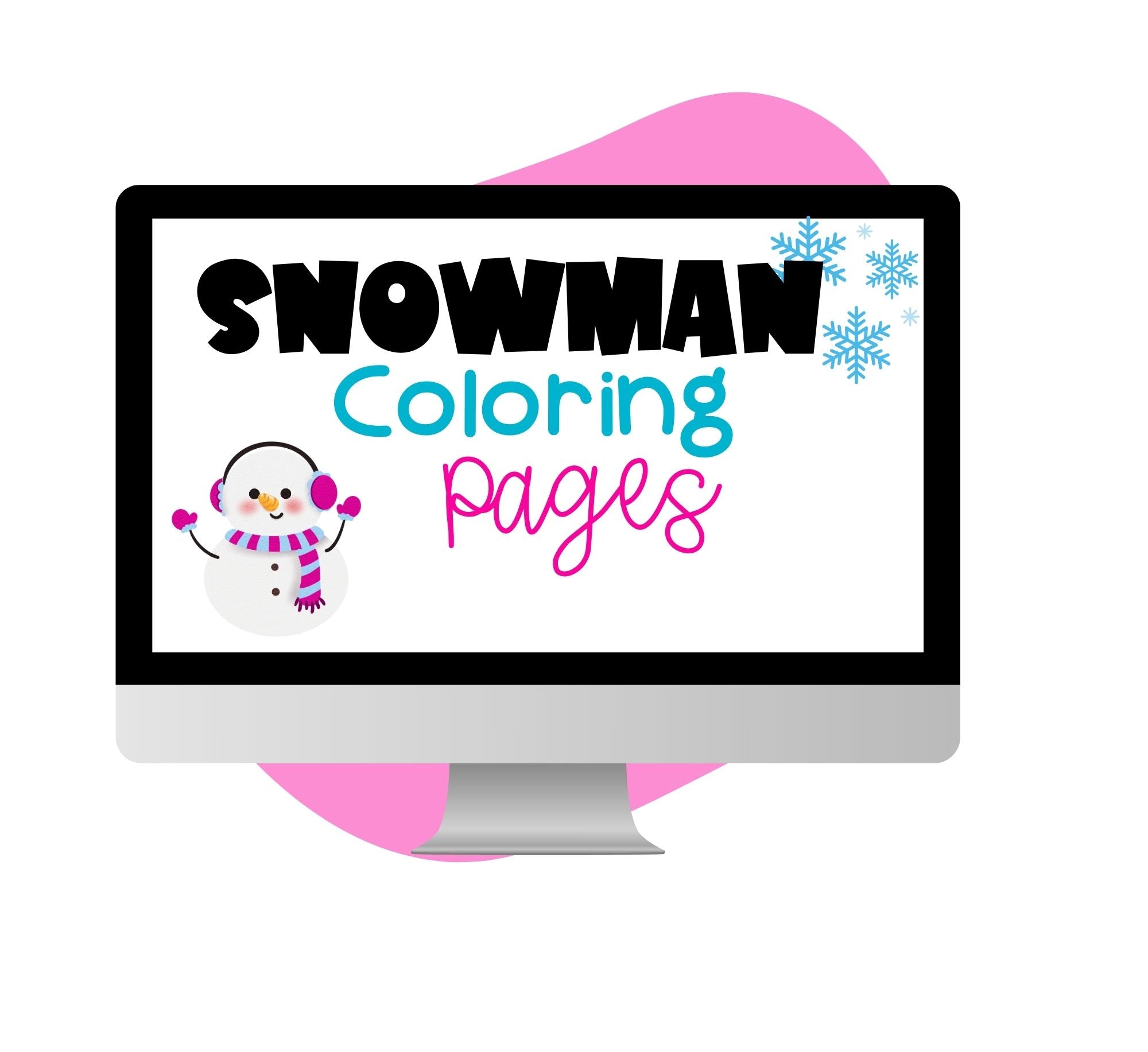 SNOWMAN COLORING PAGES - Pop Sugar Cafe