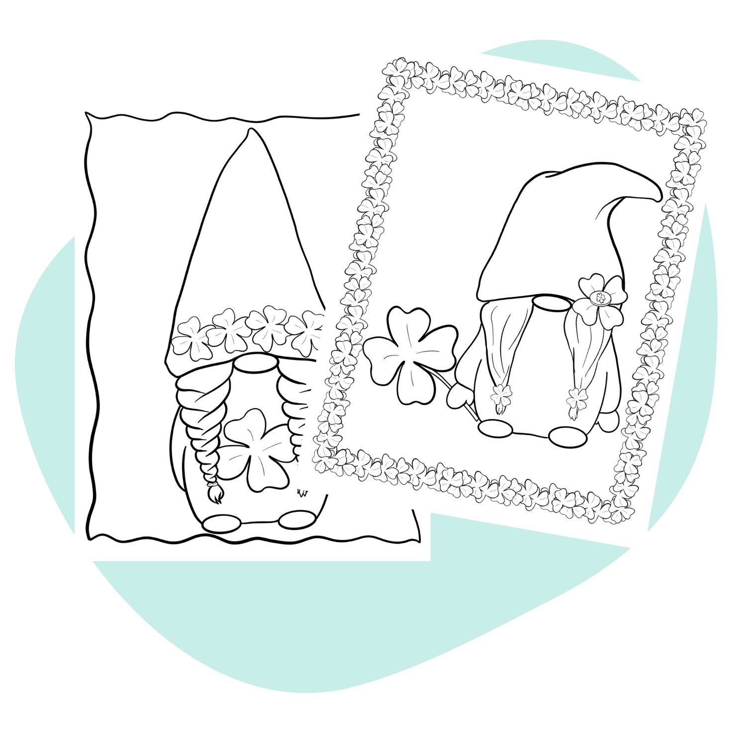 St. Patrick’s Day Gnomes Coloring Pages for ADHD & Autism | Calming & Printable Fun - Pop Sugar Cafe