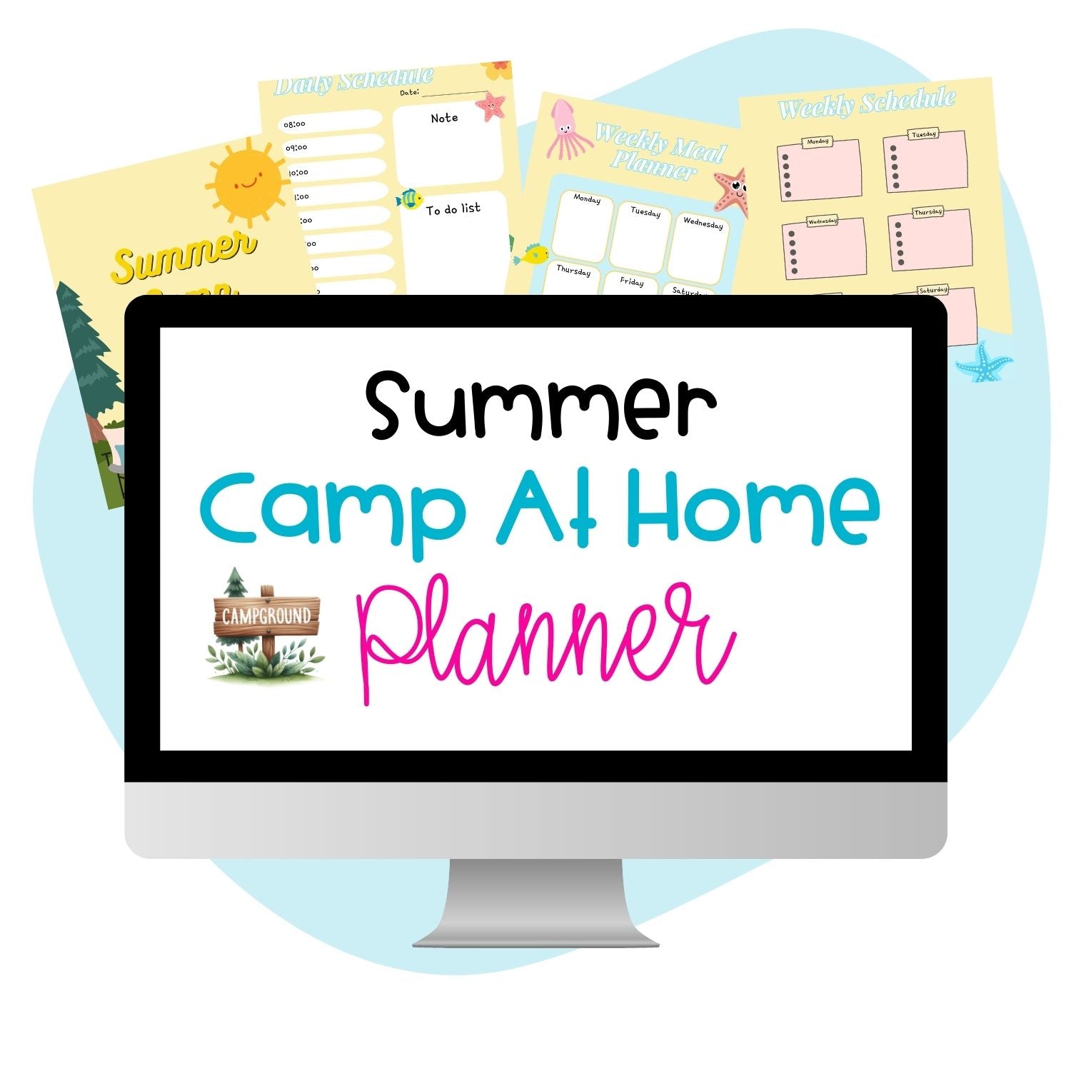 Summer Camp At Home Planner - Pop Sugar Cafe