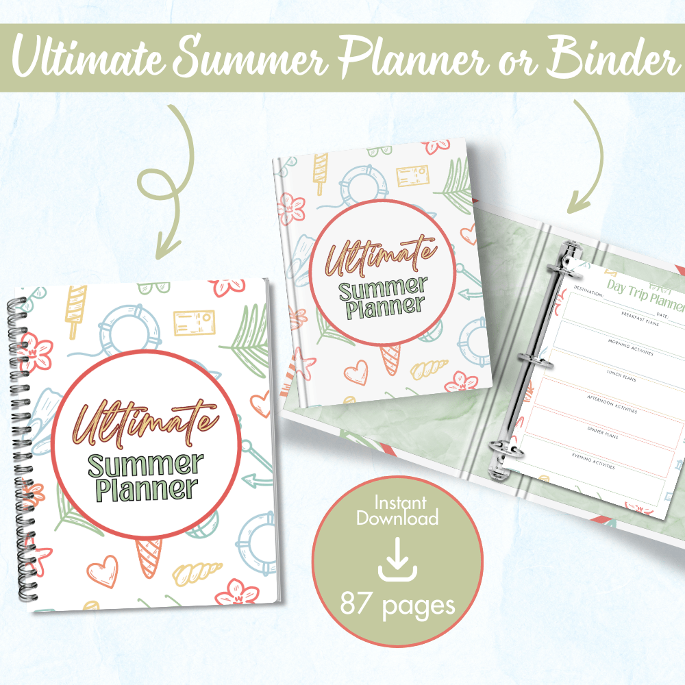 Summer Planner for Moms - Pop Sugar Cafe