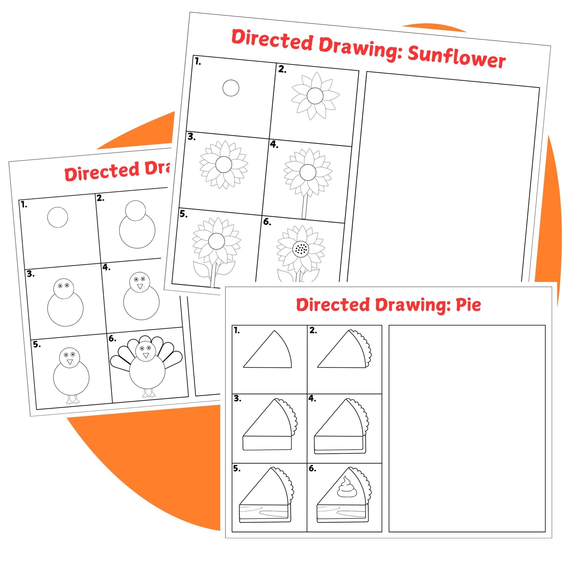 Thanksgiving Directed Drawing - Pop Sugar Cafe