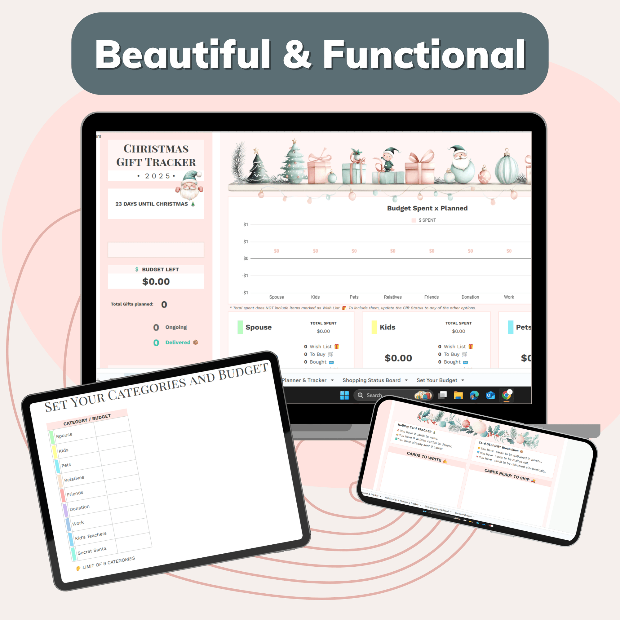 Ultimate Holiday Gift Planner & Tracker + Free Christmas Activity Pack - Pop Sugar Cafe